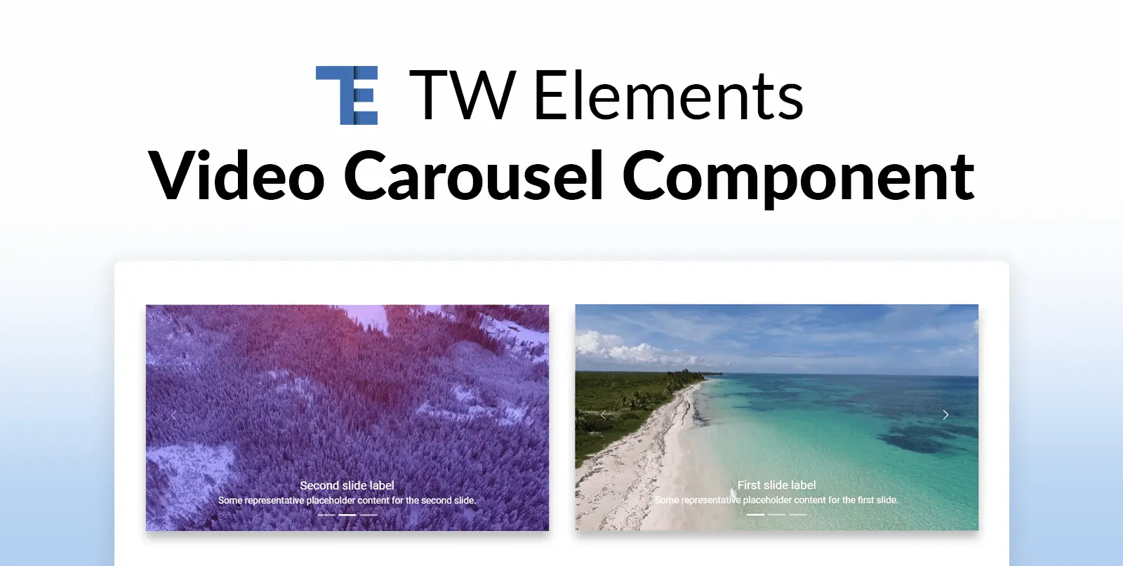 Tailwind CSS Video Carousel / Gallery - Free Examples