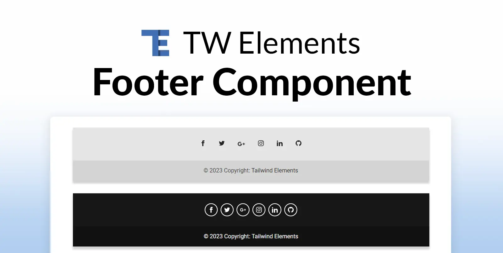 Tailwind CSS Footer Free Examples Tutorial