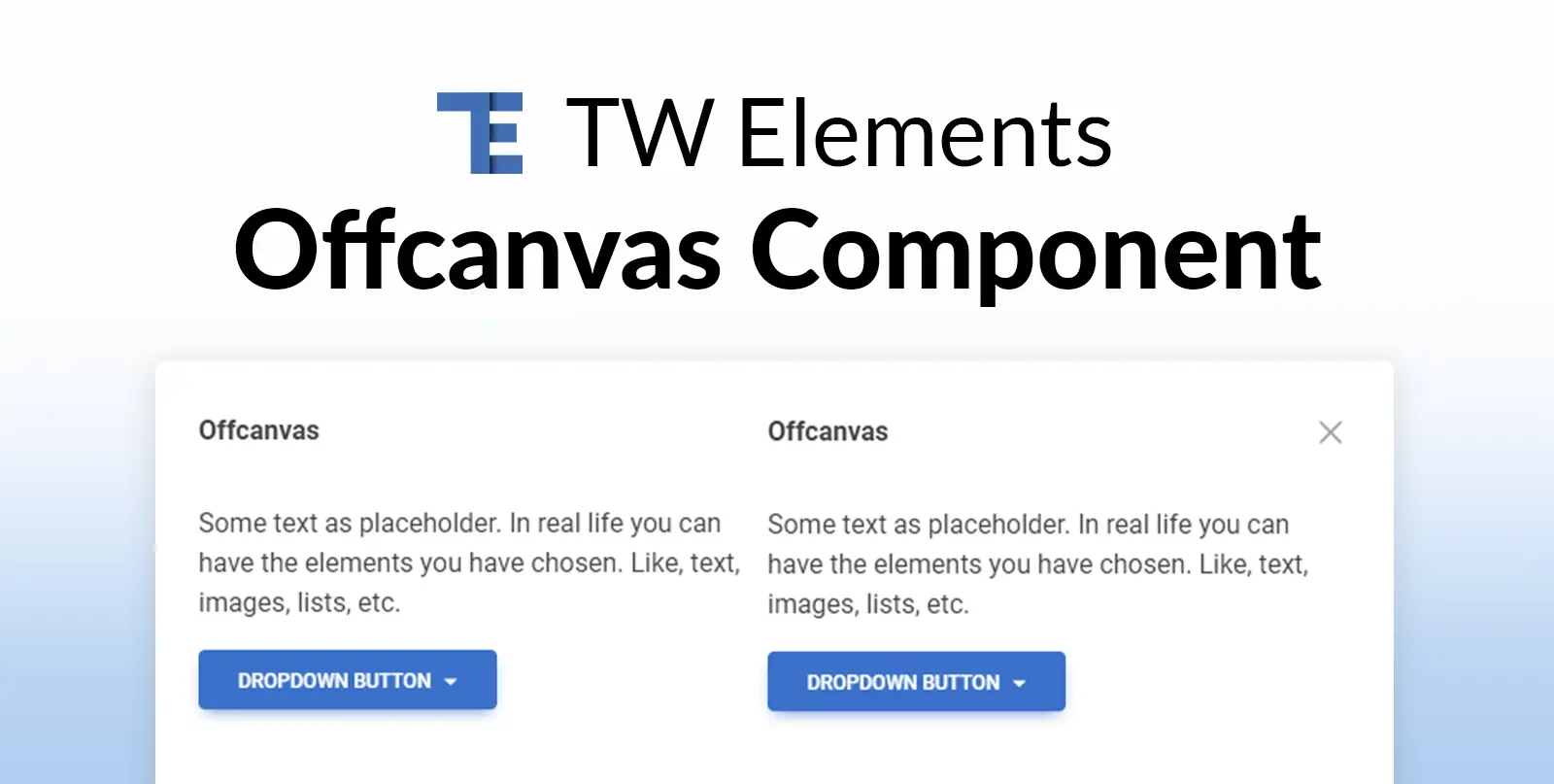 Tailwind CSS Offcanvas / Drawer - Free Examples & Tutorial